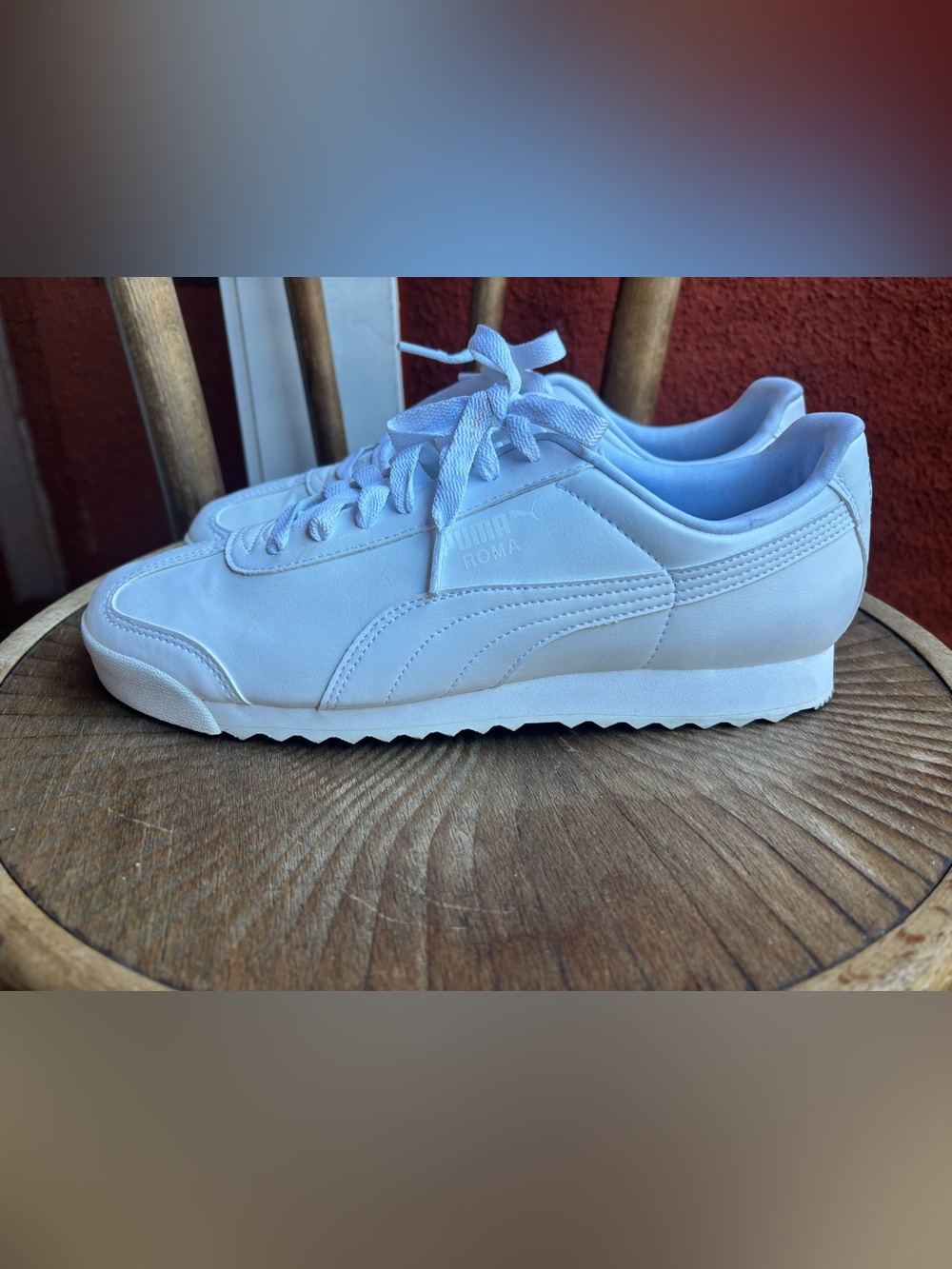 Puma White Low-Top Retro Sneaker